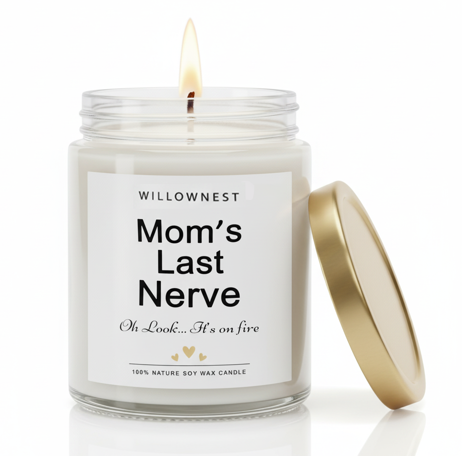 WILLOWNEST - Mom's Last Nerve Lavender Aromatic Candle - Ảnh 2
