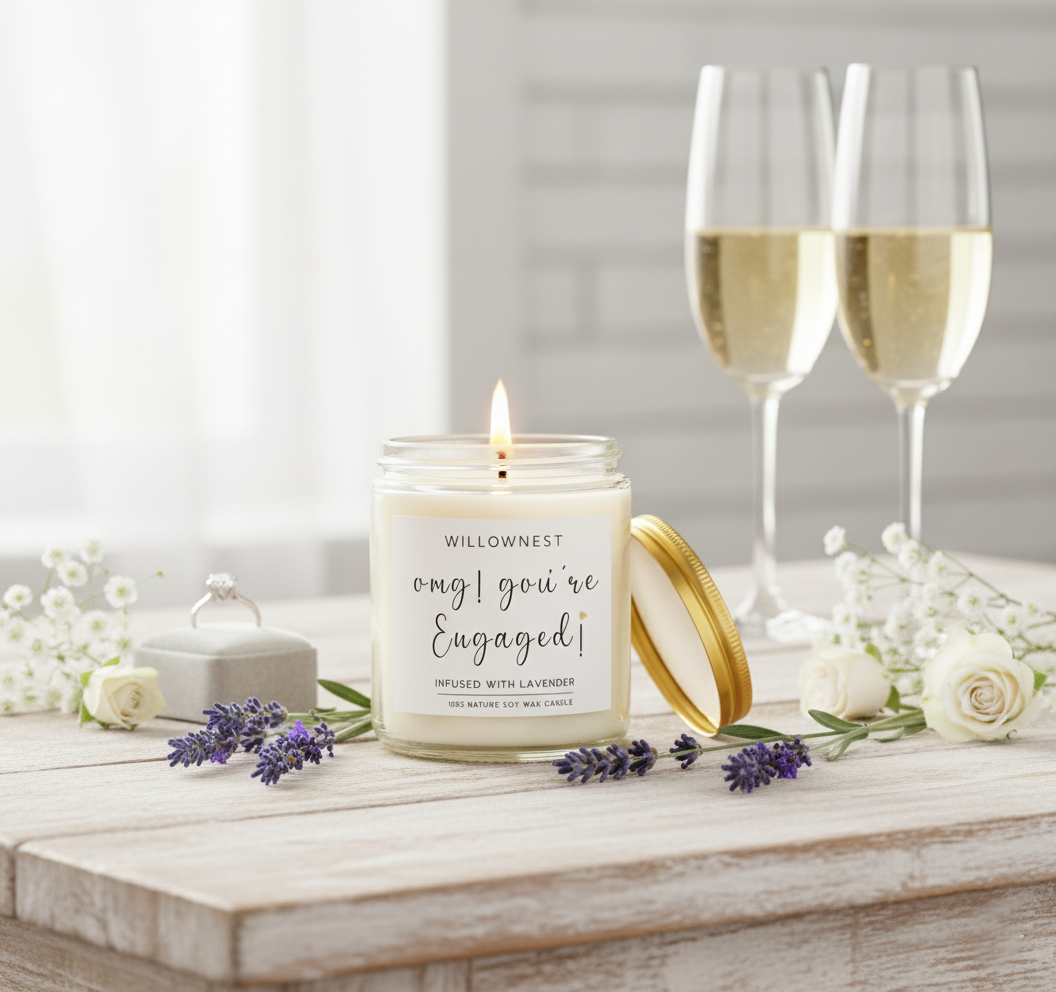 WILLOWNEST - OMG! You're Engaged! Lavender Aromatic Candle - Ảnh 2