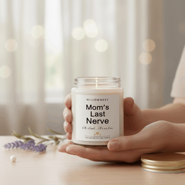 WILLOWNEST - Mom's Last Nerve Lavender Aromatic Candle - Ảnh 4