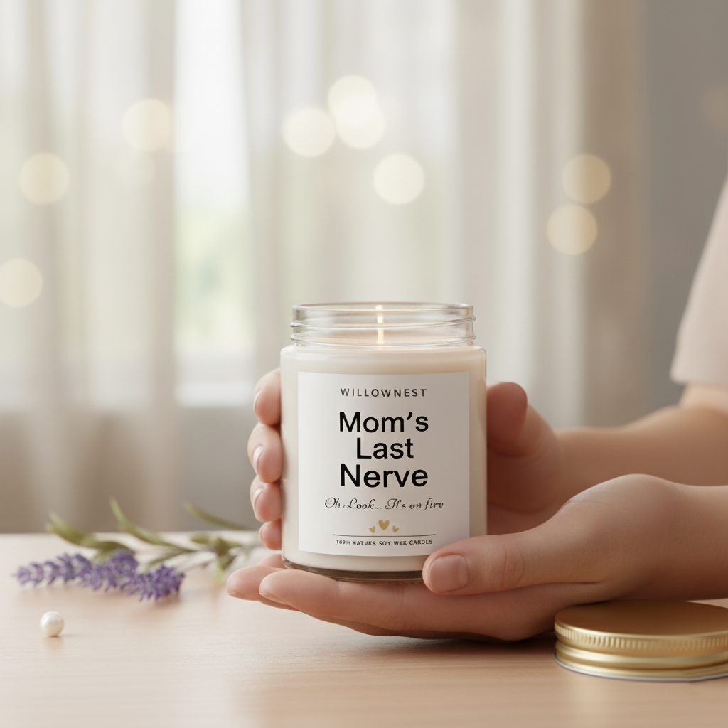WILLOWNEST - Mom's Last Nerve Lavender Aromatic Candle - Ảnh 4