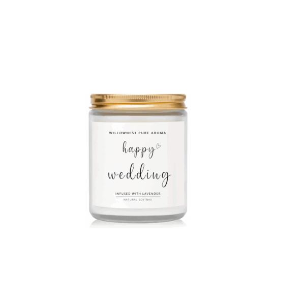 WILLOWNEST - Happy Wedding Lavender Aromatic Candle